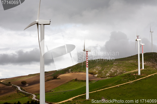 Image of wind turbines