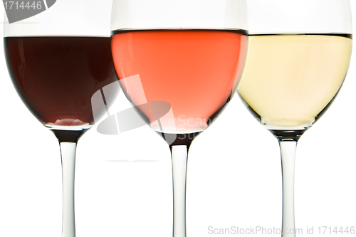 Image of three wine glasses