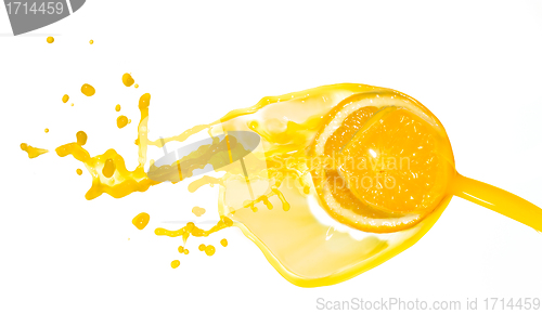 Image of orange juice splash
