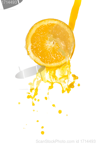 Image of orange juice splash
