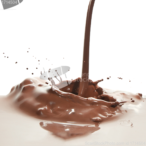 Image of pouring chocolate