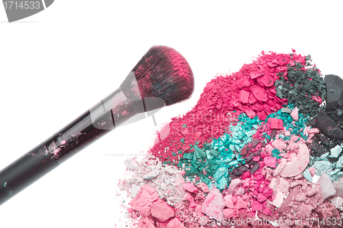 Image of set of multicolor crushed eyeshadows