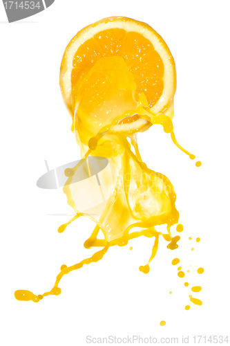 Image of orange juice splash