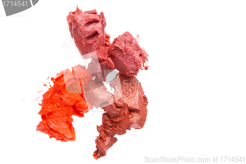 Image of scraps of lipstick