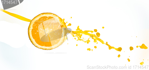 Image of orange juice splash