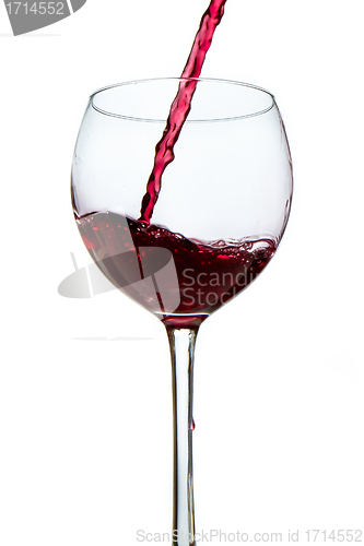 Image of pouring red wine 