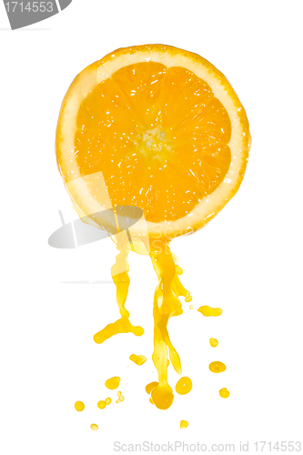 Image of orange juice splash