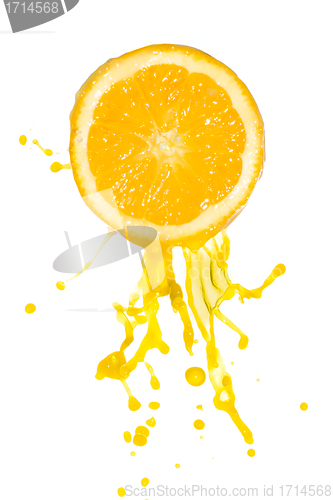 Image of orange juice splash