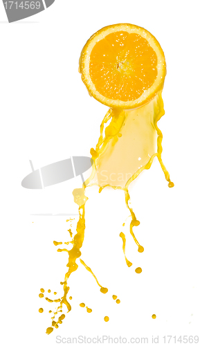 Image of orange juice splash