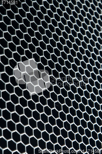 Image of abstract metallic grid