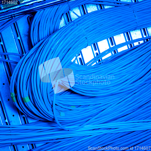 Image of network cables concept