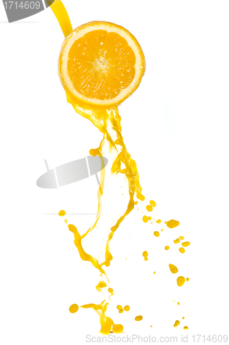Image of orange juice splash