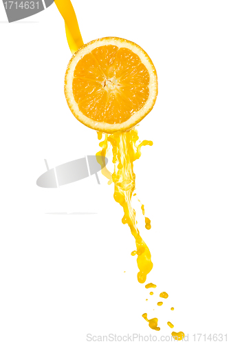 Image of orange juice splash