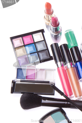 Image of set of cosmetic products