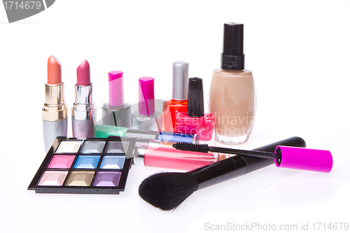 Image of set of cosmetic products