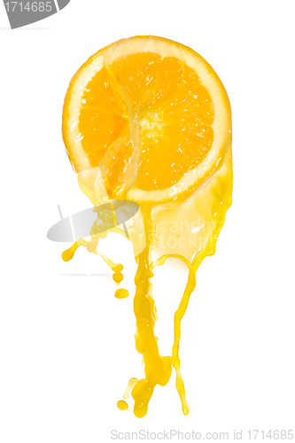 Image of orange juice splash