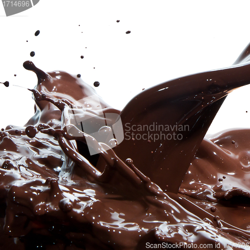 Image of pouring chocolate