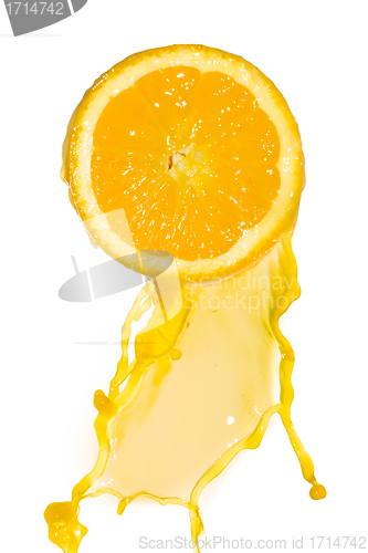 Image of orange juice splash