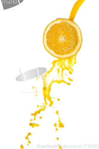 Image of orange juice splash