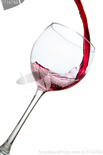 Image of pouring red wine 