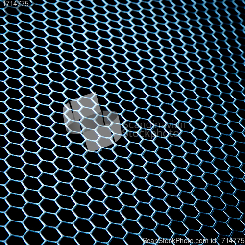 Image of abstract metallic grid