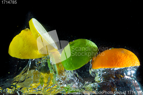 Image of fruit splash