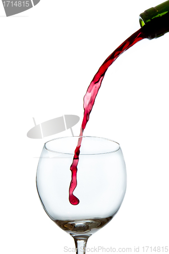 Image of pouring red wine 