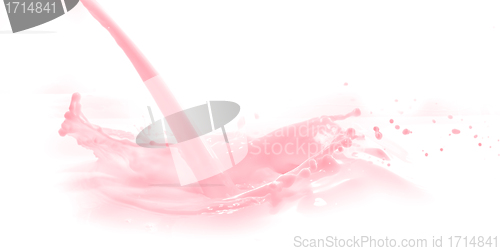 Image of strawberry milk splash