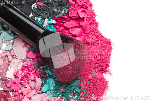 Image of set of multicolor crushed eyeshadows