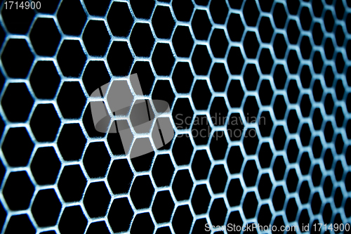 Image of abstract metallic grid