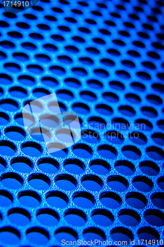 Image of abstract metallic grid