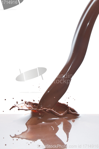 Image of pouring chocolate