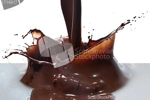 Image of pouring chocolate