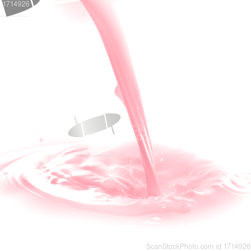 Image of strawberry milk splash