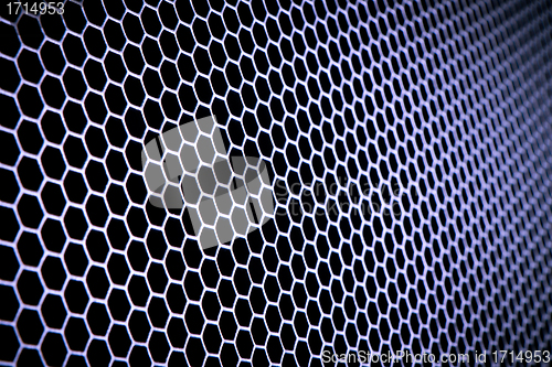 Image of abstract metallic grid