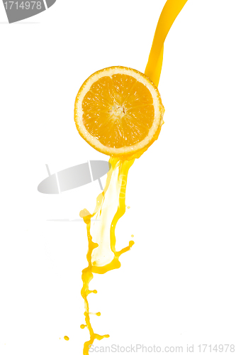 Image of orange juice splash