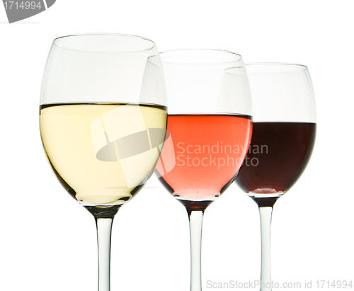 Image of three wine glasses