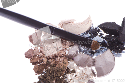 Image of multicolored crushed eyeshadows