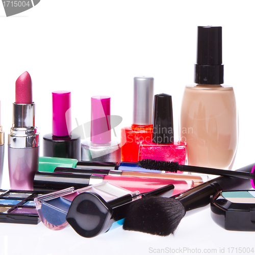 Image of set of cosmetic products