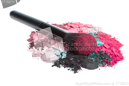 Image of set of multicolor crushed eyeshadows