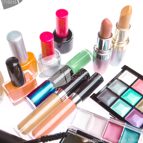 Image of set of cosmetic products