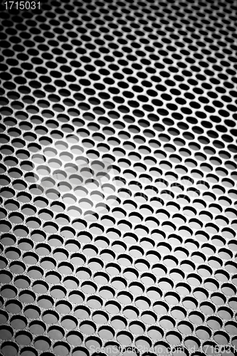 Image of abstract metallic grid