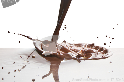 Image of pouring chocolate