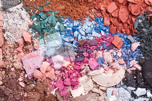 Image of crushed eyeshadows