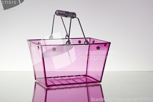 Image of Pink shopping basket