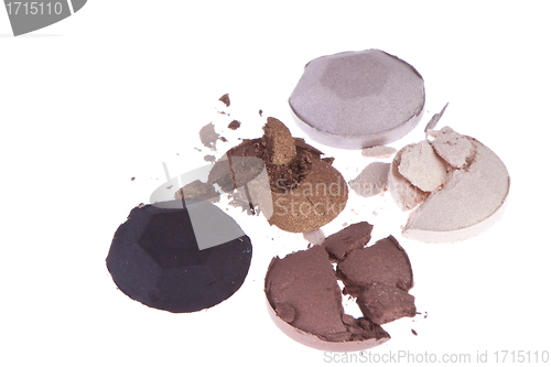 Image of multicolored crushed eyeshadows