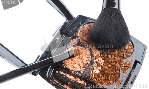 Image of crushed compact eyeshadows