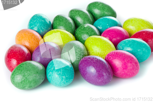 Image of easter eggs isolated