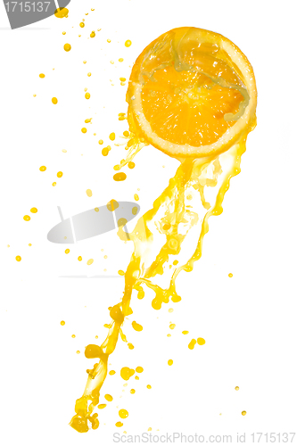 Image of orange juice splash