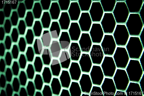 Image of abstract metallic grid